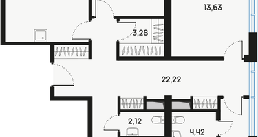 4-к. квартира, 112&nbsp;м²