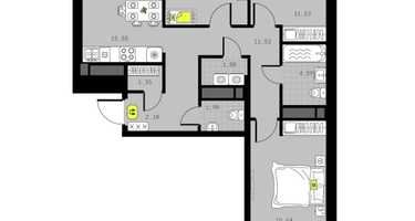 3-к. квартира, 79&nbsp;м²