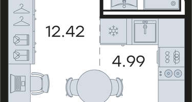 Студия, 24 м²