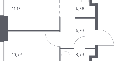 Студия, 35&nbsp;м²