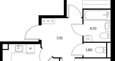 2-к. квартира, 64&nbsp;м²