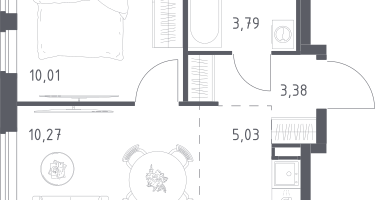 Студия, 32&nbsp;м²