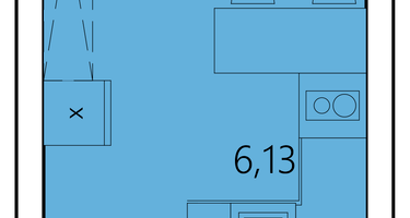 Студия, 23 м²