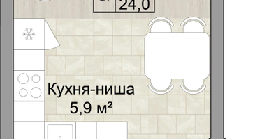 Студия, 24 м²