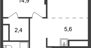 2-к. квартира, 53&nbsp;м²
