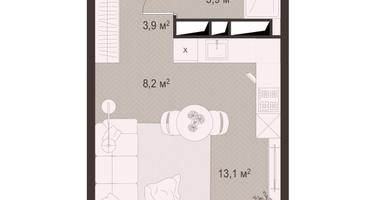 Студия, 29&nbsp;м²
