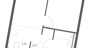 Студия, 32&nbsp;м²