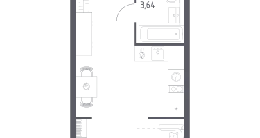 Студия, 31&nbsp;м²