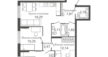 3-к. квартира, 78&nbsp;м²