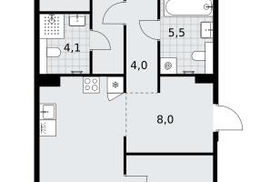 3-к. квартира, 96&nbsp;м²