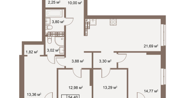 4-к. квартира, 107 м²