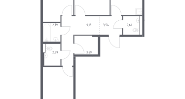 3-к. квартира, 79&nbsp;м²