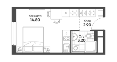 Студия, 20&nbsp;м²