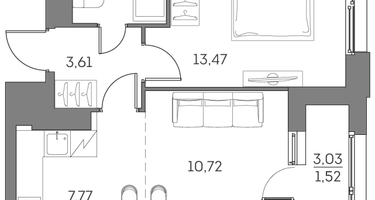 Студия, 41&nbsp;м²