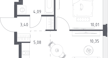 Студия, 32&nbsp;м²