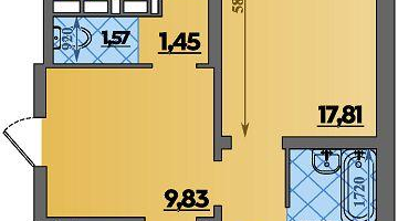 3-к. квартира, 82&nbsp;м²