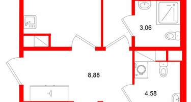3-к. квартира, 74&nbsp;м²