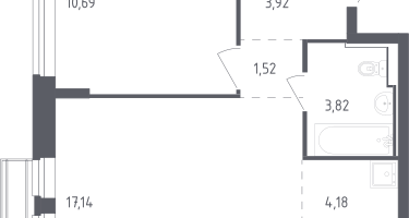 Студия, 41&nbsp;м²