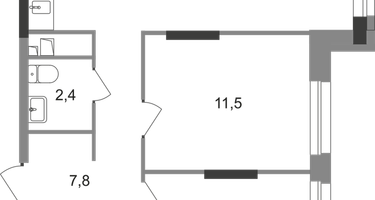2-к. квартира, 61&nbsp;м²
