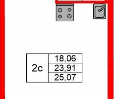 Студия, 23&nbsp;м²