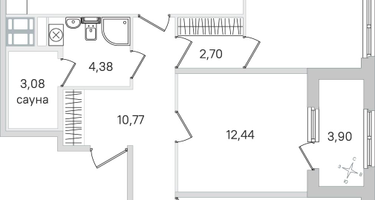 3-к. квартира, 88&nbsp;м²