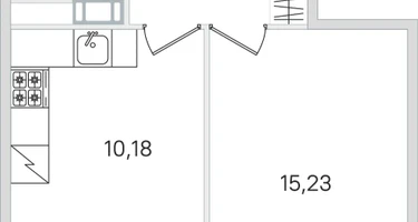 1-к. квартира, 35 м²