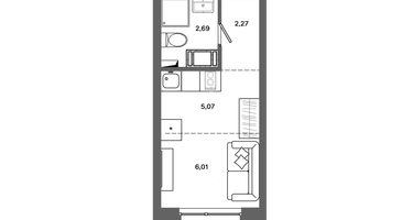 Студия, 16 м²