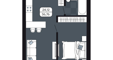 Студия, 36&nbsp;м²