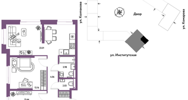 Студия, 67&nbsp;м²