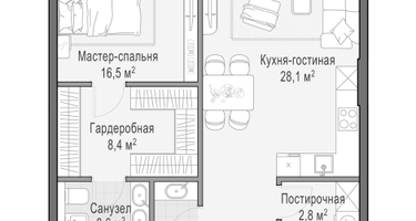 1-к. квартира, 79&nbsp;м²