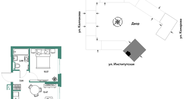 Студия, 31 м²