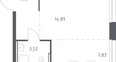 Студия, 31&nbsp;м²