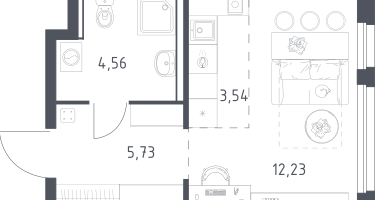 Студия, 26&nbsp;м²