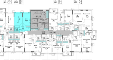 1-к. квартира, 39&nbsp;м²