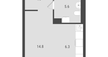 Студия, 29&nbsp;м²