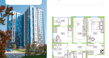 3-к. квартира, 78&nbsp;м²