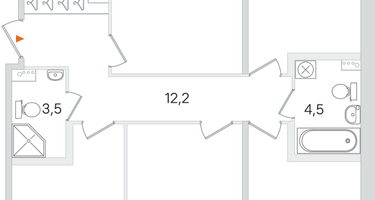 4-к. квартира, 103&nbsp;м²