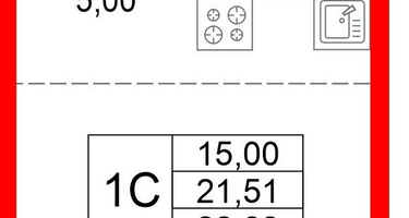 Студия, 21&nbsp;м²