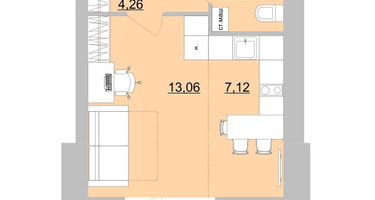 Студия, 31&nbsp;м²