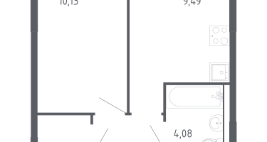 1-к. квартира, 32&nbsp;м²