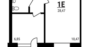 1-к. квартира, 28&nbsp;м²