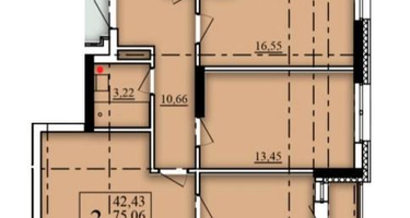 3-к. квартира, 76&nbsp;м²