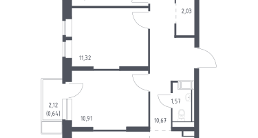 Студия, 70&nbsp;м²