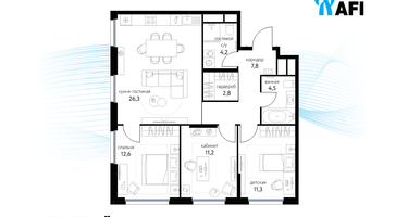 4-к. квартира, 79&nbsp;м²