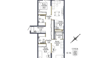 3-к. квартира, 85&nbsp;м²