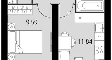 1-к. квартира, 32&nbsp;м²