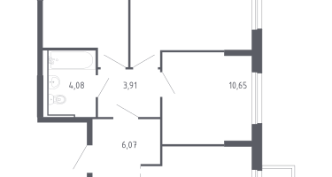 Студия, 65&nbsp;м²