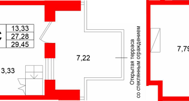 Студия, 27&nbsp;м²