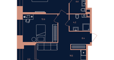 3-к. квартира, 70&nbsp;м²