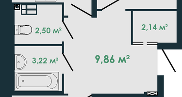 2-к. квартира, 60&nbsp;м²